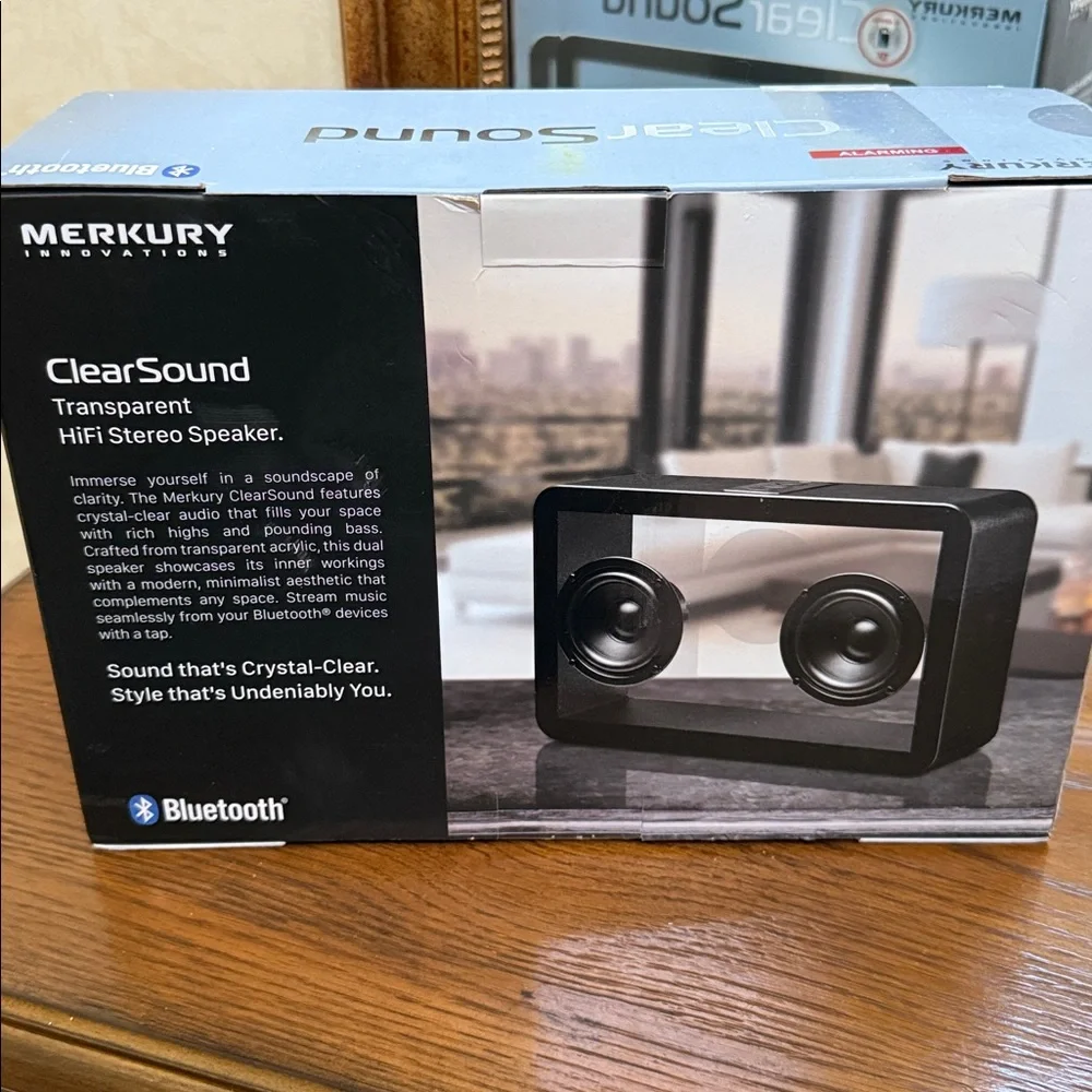 Merkury HiFi Stereo Speaker. ClearSound Transparent. Super Bass. Bluetooth. - Picture 4 of 10